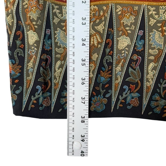 Liz Claiborne Silk English Country Style Dark Navy Dress Womens Size 4 - Picture 5 of 6